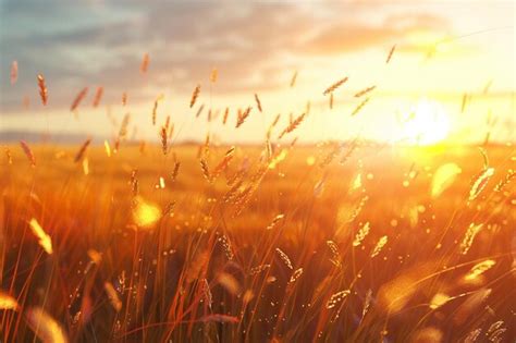 Sunkissed Fields At Golden Hour Octane Render K Premium Ai Generated