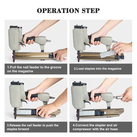 Woodpecker N838h Pneumatic Sheathing Stapler With Safety 16 Gauge 71