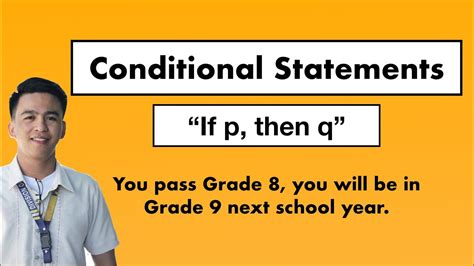 Grade 8 Week 6 Conditional Statements If Then Statements Math