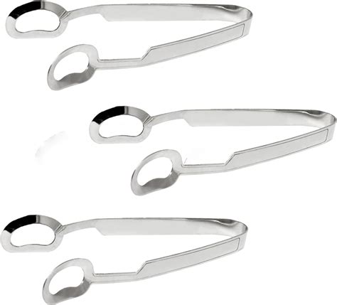 Amazon TrueCraftware Set Of 3 Stainless Steel Snail Escargot Tongs