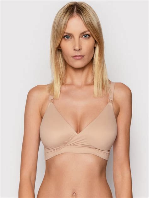 SPANX Biustonosz do karmienia Bra llelujah Mama 30040R Beżowy Modivo pl