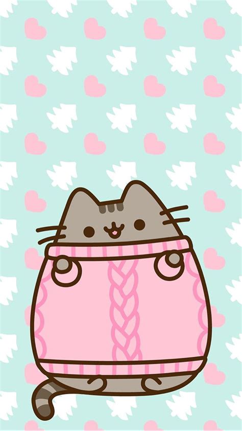 Pusheen Christmas Wallpaper