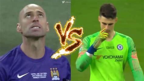 Willy Caballero VS Kepa Arrizabalaga Penalty Shootout YouTube