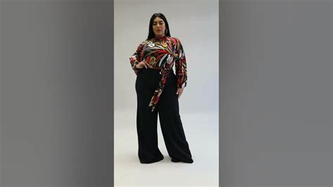 Plus Size Fashion Model 💓 Curvy Women Fashion Looking Luxury Model In Giselle Jumpsuit Set Youtube