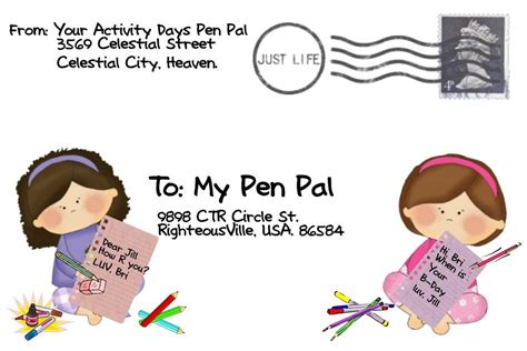 Letter To The Pen Pal Clipart Free Image Download