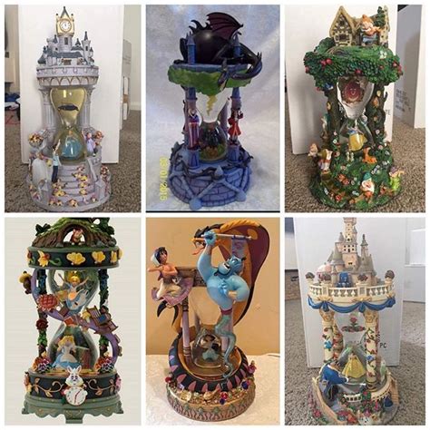 Disney Villains Hourglass Snow Globe Town