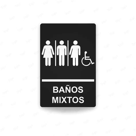 Rótulos Baños Baños Mixtos Cod SA 57