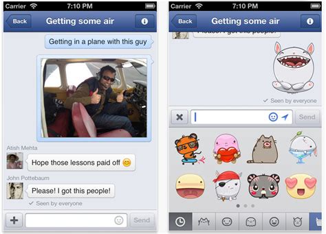 Facebook Messenger Gets Updated, Now With Stickers