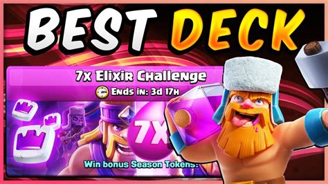 Best Deck For X Elixir Challenge Clash Royale Youtube