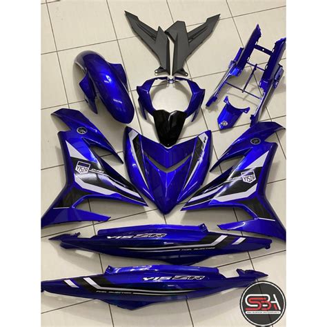 COVERSET BODYSET ORIGINAL VELOZI TANAM SET Y15 Y15ZR YSUKU V1 V2 BIRU