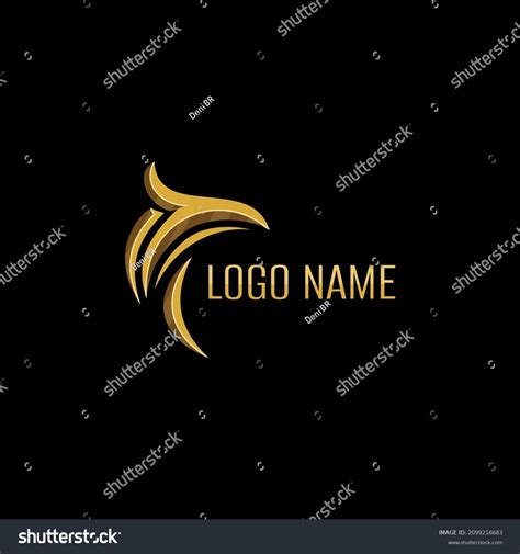 Gold Eagle Head Logo Vector Stock Vector (Royalty Free) 2099216683 ...