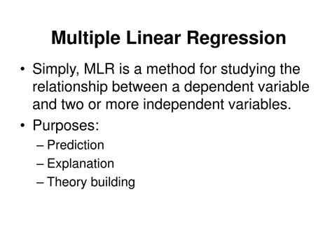 Ppt Multiple Linear Regression Powerpoint Presentation Free Download Id 461334