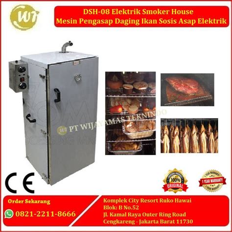 Jual DSH 08 Elektrik Smoker House Mesin Pengasap Daging Ikan Sosis