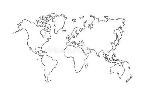 Umrisse Weltkarte Clipart Black And White World Map Clipart World Map Images