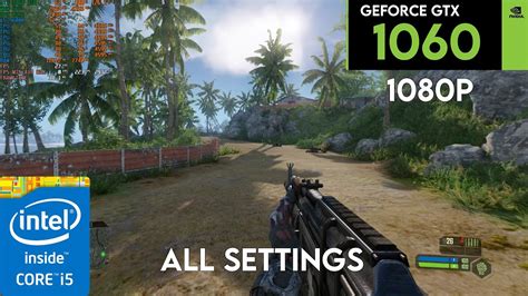 Crysis Remastered 2023 GTX 1060 3GB I5 9600k All SETINGS YouTube