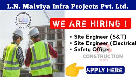 LN Malviya Infra Projects Pvt Ltd Vacancy For New Project IREPS