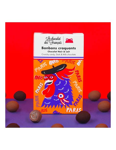 Le Chocolat Des Francais Bonbons Craquants Au Chocolat Noir Lait