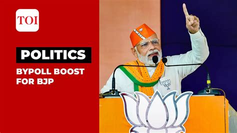 In Strong Show Ahead Of Gujarat And HP Assembly Polls BJP Wins 4 Out