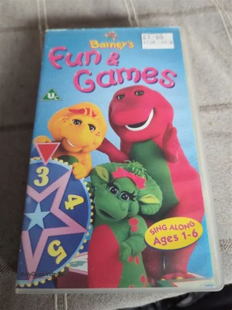 BARNEY - FUN And Games (VHS, 1997) £10.00 - PicClick UK