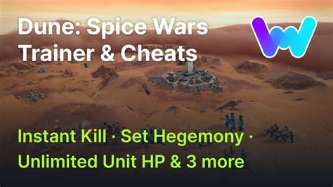 Dune Spice Wars Trainer 6 Cheats Set Hegemony