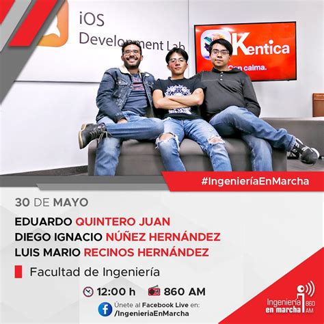 Ingeniería UNAM on Twitter Escúchanos mañana en IngenieríaEnMarcha