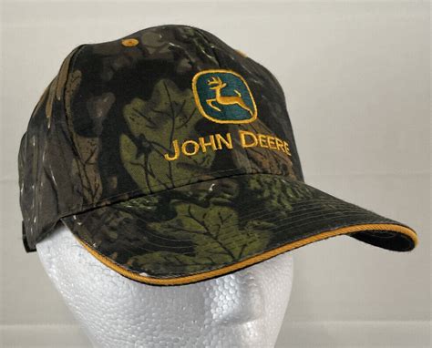 John Deere Tractors Logo Camo Camouflage Baseball Cap Gem