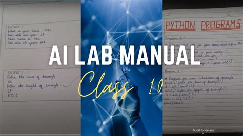 Class 10th Ai Practical Manual Lab Manual What To Write In Your Ai Practical Book Youtube