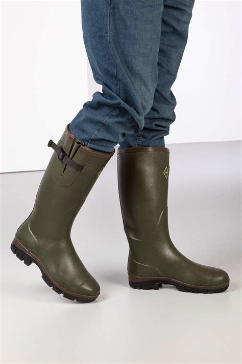 Mens Neoprene Lined Wellington Boots Uk Neoprene Wellies Rydale