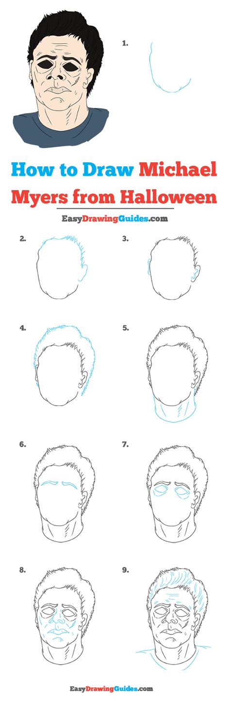 Michael Myers Drawing Step By Step Dierdre Solis