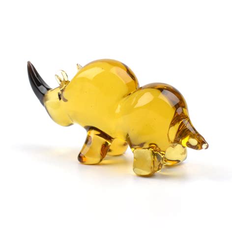 Rhino Glass Figurine – The Russian Store