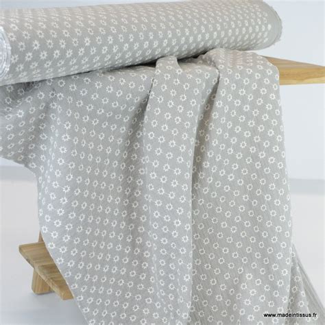 Tissu Double Gaze Brod E Linda Coloris Gris Oeko Tex