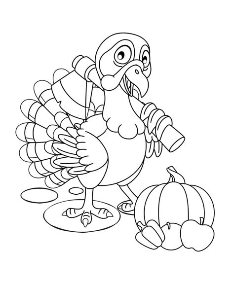 Thanksgiving Turkeys Coloring Pages