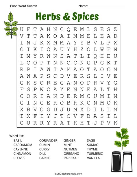 Food Word Search Free Printable Puzzles Diy Projects Patterns