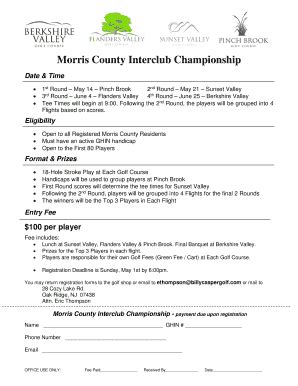 Fillable Online Morris County Interclub Championship Cloudfront Net