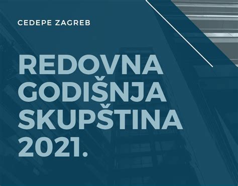 Redovna godišnja Skupština 2021 CeDePe Zagreb