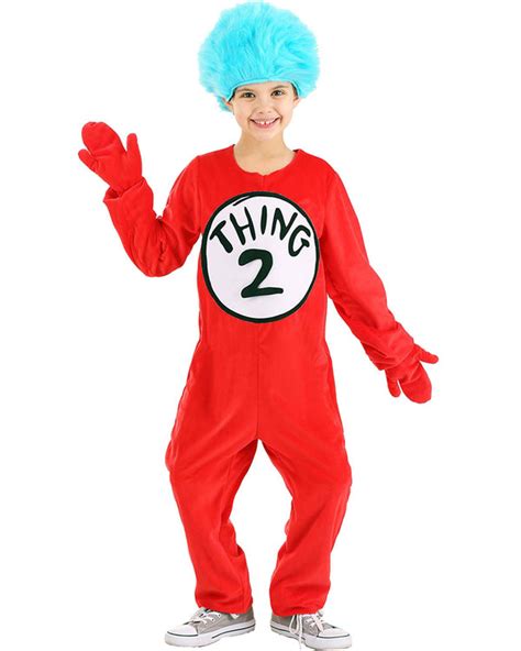 Dr Seuss Thing 1 and 2 Deluxe Kids Costume