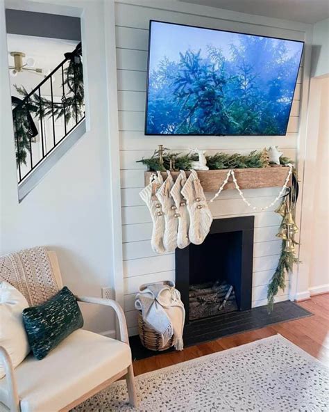 White Fireplace With Garland Mantel Soul Lane