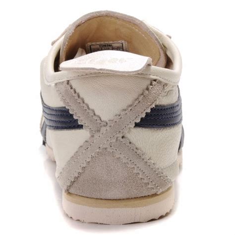 Beige DK Blue Onitsuka Tiger Mexico 66 Deluxe Nippon Made Shoes Men S