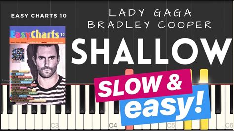 Shallow Slow Easy Piano Tutorial Lady Gaga Bradley Cooper A