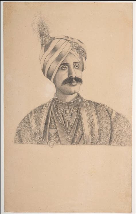 Indian Art On Twitter Rt Hemantsarin Sketch Of Raja Shyam Singh Of