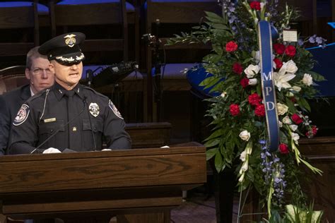 Mpd Officer Nathan Heidelbergs Funeral Church Service