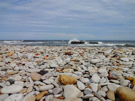 Beach Deniz Kenar Monolitik Pixabay De Cretsiz Foto Raf