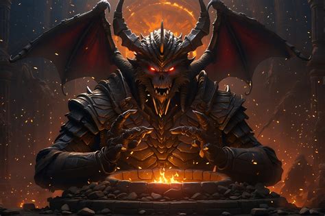 Download Mephisto Diablo Game Inspiration Demon Lord Royalty Free Stock