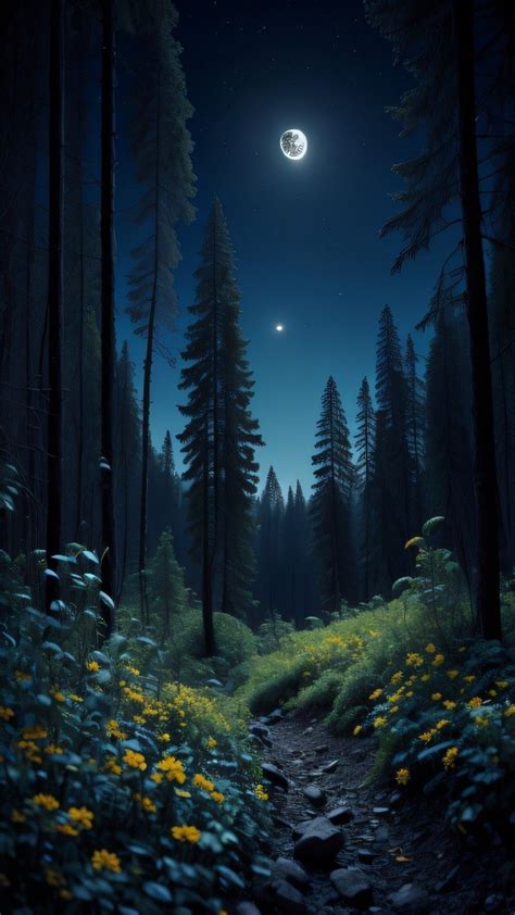 Night Forest Wallpapers - 4k, HD Night Forest Backgrounds on WallpaperBat