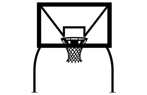 Vector Illustration Basketball Hoop Graphic By Unique Design Team