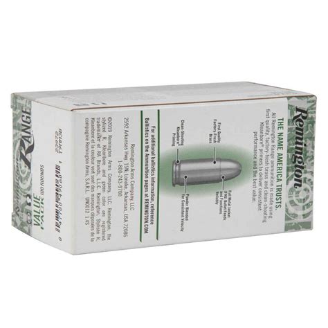 Remington Range 9mm Luger 115gr Fmj Handgun Ammo 100 Rounds Sportsman S Warehouse