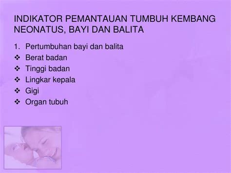 Ppt Pemantauan Tumbuh Kembang Neonatus Bayi Dan Balita Powerpoint