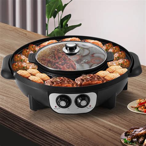 Bentism In Electric Bbq Pan Grill Hot Pot Portable Hot Pot Bbq Grill W Walmart