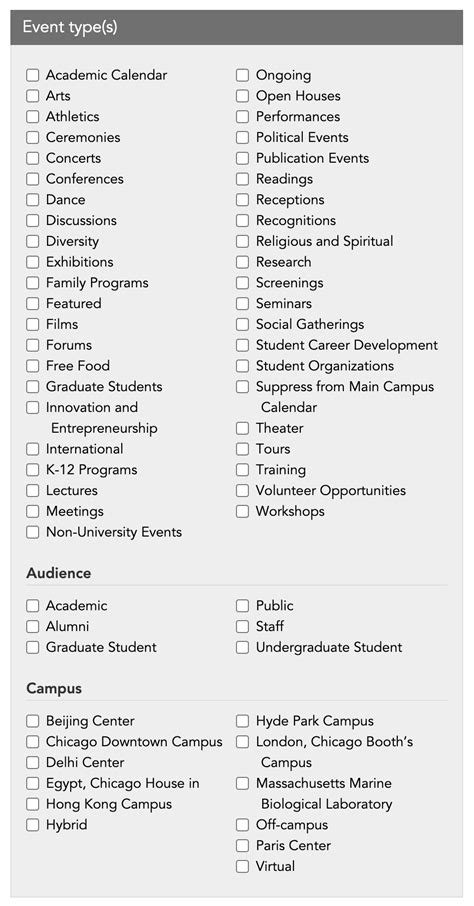 How to Create Events | Calendar of Events | The University of Chicago