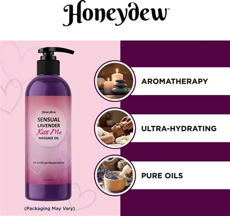 Aromatherapy Sensual Massage Oil For Couples Honeydew Kiss Me